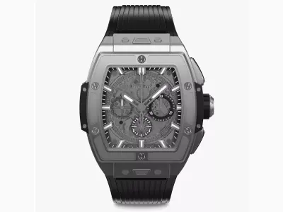 Hublot Spirit Of Big Bang Titanium Ceramic 42mm Silver Watch 3D model