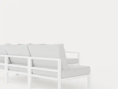 Leone sofa set Low-poly 3D model
