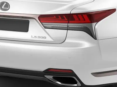 Lexus LS500 F-sport 2018 3D model