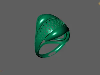 Plain Ring Women Ready STL 3DM Models Womens Rings 3D models 3D print model 37
