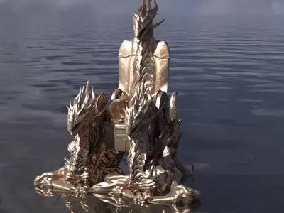 Queen of dragons Throne  3D model