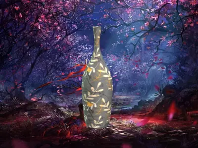 ancient Mythology Chinese Vase pack 3D model