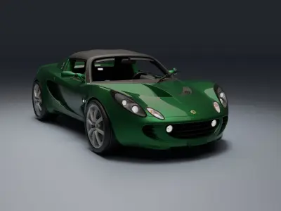 Lotus Elise Low-poly 3D model