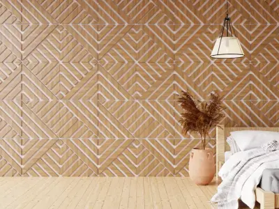 Wall wood seamless set2 V30 3D model