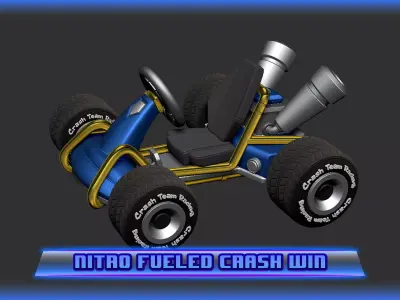 Crash Team Racing Nitro Fueled based Crash Bandicoot 3D print model
