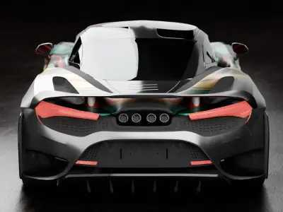 Maclaren Lt760 Low-poly 3D model