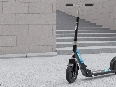 Razor kick scooter Low-poly 3D model