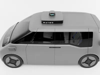 Zeekr Waymo robot taxi 3D model