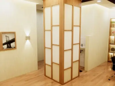 Modern Office Room 3D model