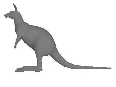 Low Poly Kangaroo Low-poly 3D model