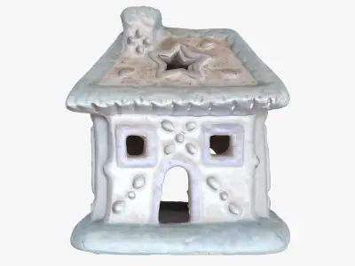 Little house Low-poly 3D model