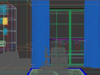 decoration Restaurant Home Japanese villa 3D model