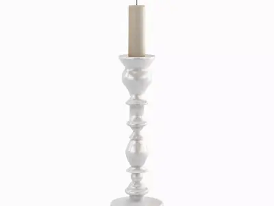 Elegant Candlestick 03 Low-poly 3D model