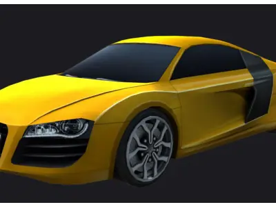 Car  audi r8 Low-poly 3D model