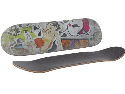 Skateboard Skating board 3D model