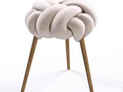 knot stool render ready vray  3D model