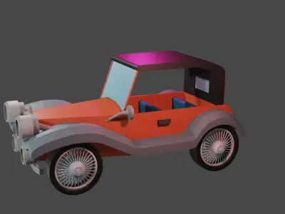 vintage car Low-poly 3D model purchase