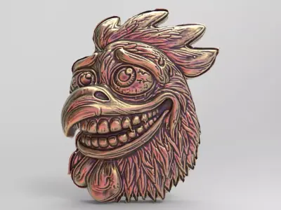 scary chick cnc  3D print model