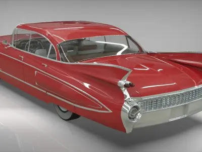 Cadillac  fleetwood 1959 3D model