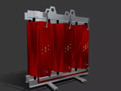 Transformador de resina fundida 1250k VA 20k V Low-poly 3D model