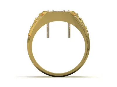 Luxury Mens stl 3dm Ring model mr0292 3D print model