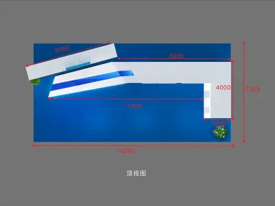 exhibition Low-poly 3D model order