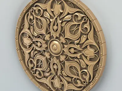 Round rosette 010 3D print model