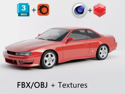 Nissan Silvia S14 3D model
