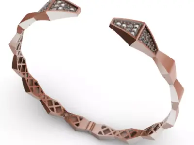 Bracelet Snake R-001 3D print model