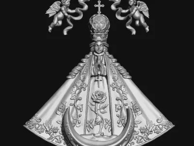 San Juan de los Lagos Virgin - CNC - 3D print model