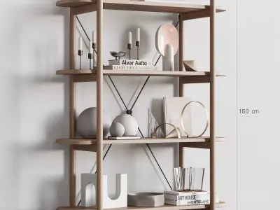 085 BROSA Dominic Narrow Bookshelf 00 3D model