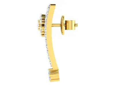 Women Earring 3dm STL FBX OBJ Render Details 3D print model