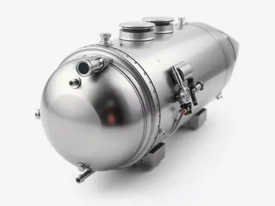 Industrial Pressure Vessel Model Pack Low-poly 3D model