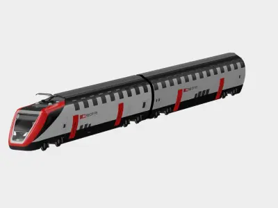 SBB electric swiss train Low-poly 3D model