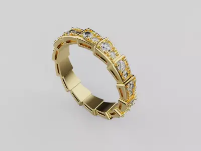 Bvlgari serpenti ring 3D print model