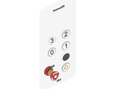 Elevator car pushbutton panels  3D model