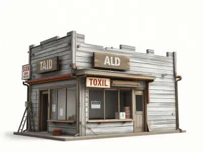 D Rustic General Store Model Pack Low-poly 3D model