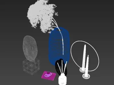 Decorative set 006 3D model