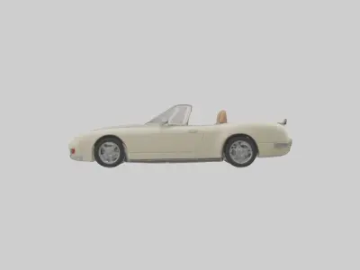 Cabriolet Model 1 Low-poly 3D model