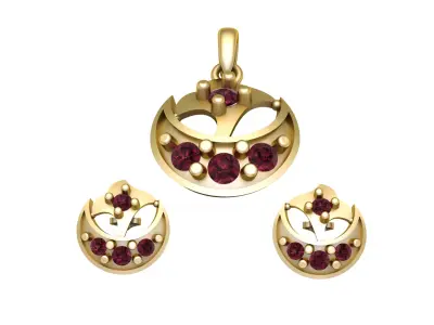 LUXURY LAMINOUS LOCKET SET 3D PRINTABLE MODEL 3D print model