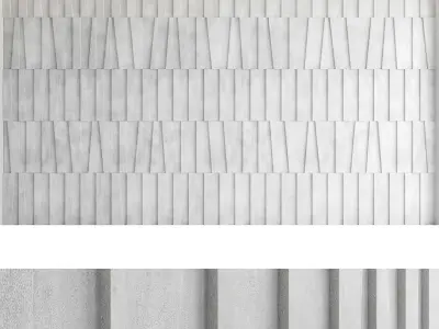 Decorative wall panel set 53 3D model