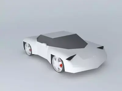 Concept Car Liquid Metal Coupe Free 3D model