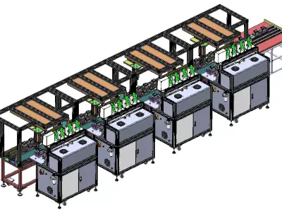 Motor welding line 3D model