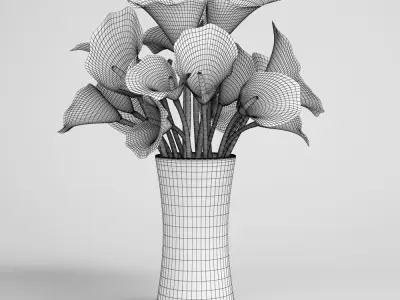 CGAxis flower 3D model