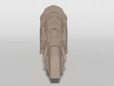 Low Poly Cartoon Pangolin Low-poly 3D model