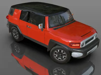 Toyota FJ Cruiser 6 HQ 3D model Game Ready Asset Low-poly 3D model