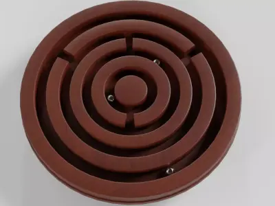 Wooden Labyrinth Puzzle 3D model