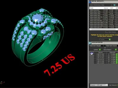 Luxury Men Rings Designs 4MR017 3D print model