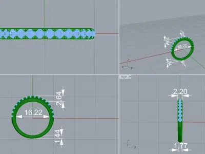 ring diamond 534 3D print model