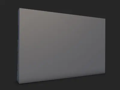 Fissured Rock Wall Architecture 3D model